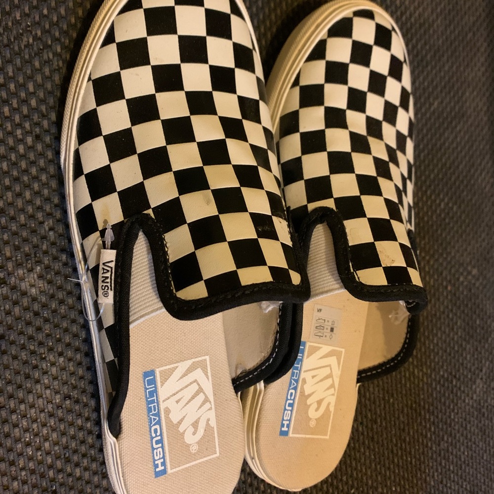 Vans leather slides. Size 7.5